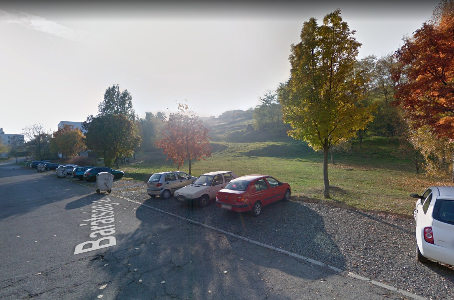 Az utcafórum és a készülő park helyszíne / Forrás: Google