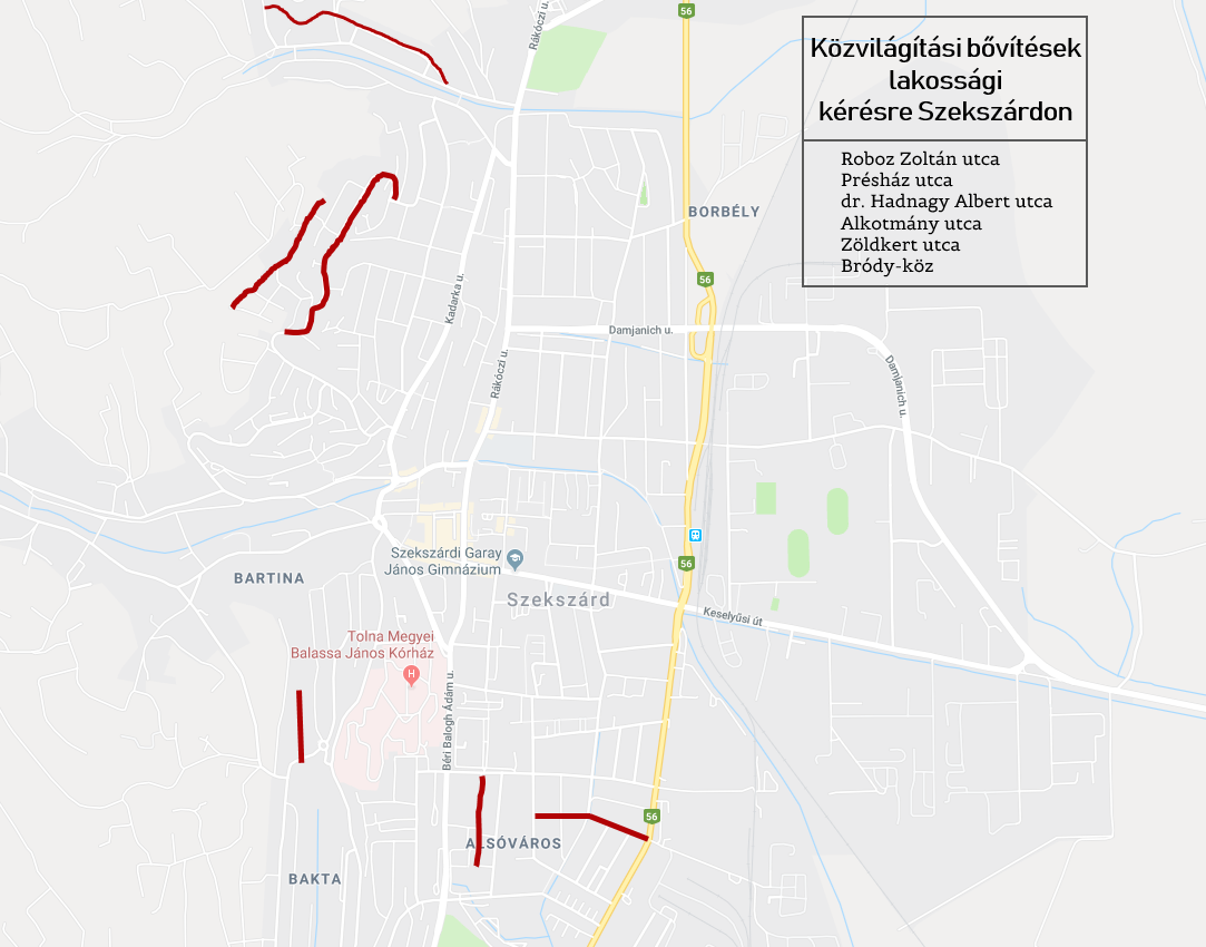 A könnyebb eligazodásért nagyítson a térképre